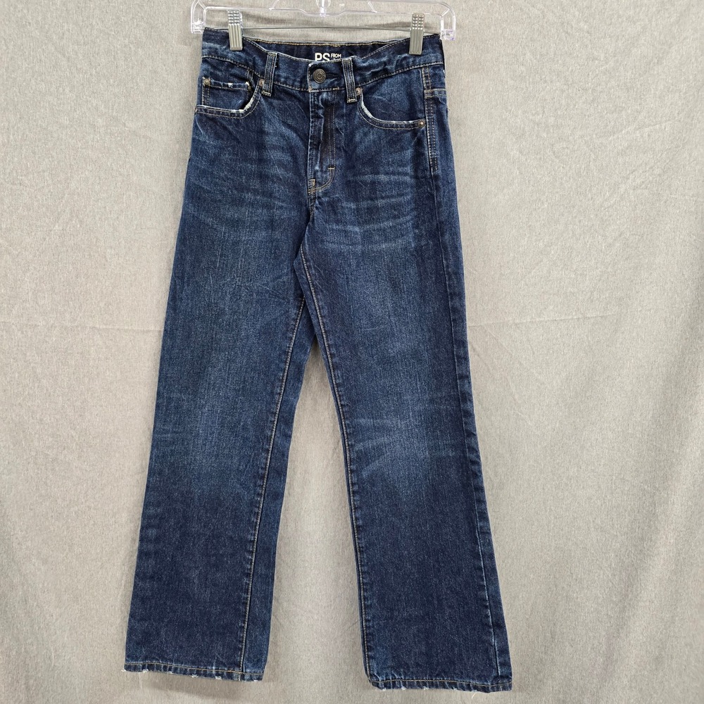PS from Aeropostale Womens Dark Wash Distressed‎ Straight Leg Jeans 12